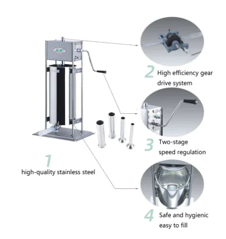 不銹鋼手動灌腸機 - 10L/15L 容量